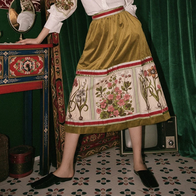 Длинные бархатные юбки женские 2019 элегантные с завышенной талией Мини дизайн