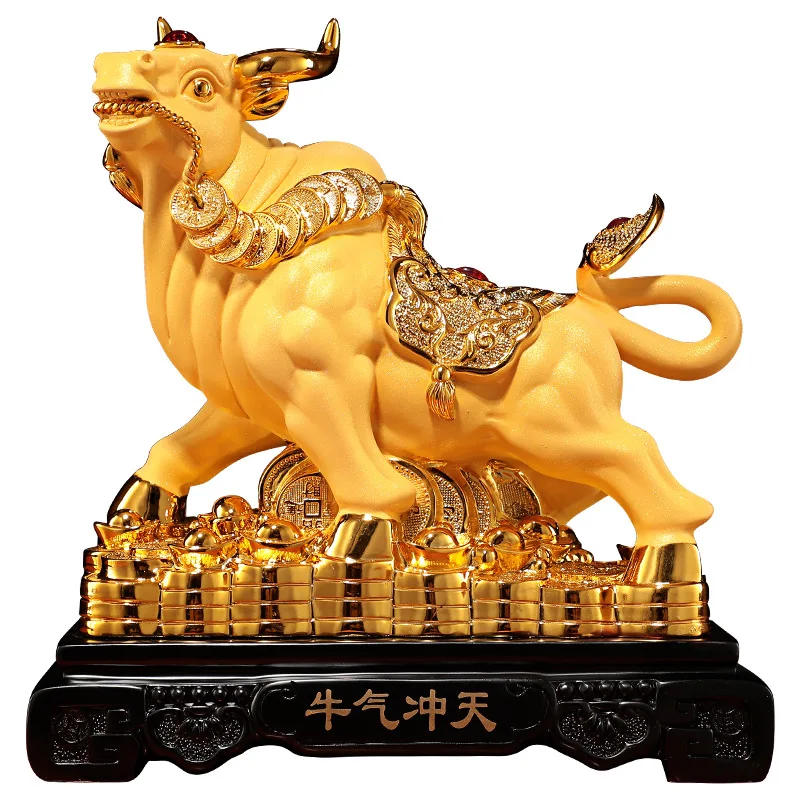 Украшение для дома матовый телец украшение на удачу креативное дерево бык воин