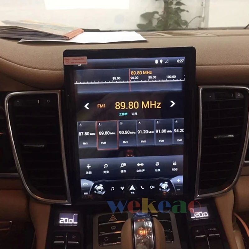 

Wekeao 10.4" Vertical Screen Tesla Style 1Din Android 9.0 Auto Radio For Porsche Cayenne Car Dvd Multimedia Player 4G 2011-2016