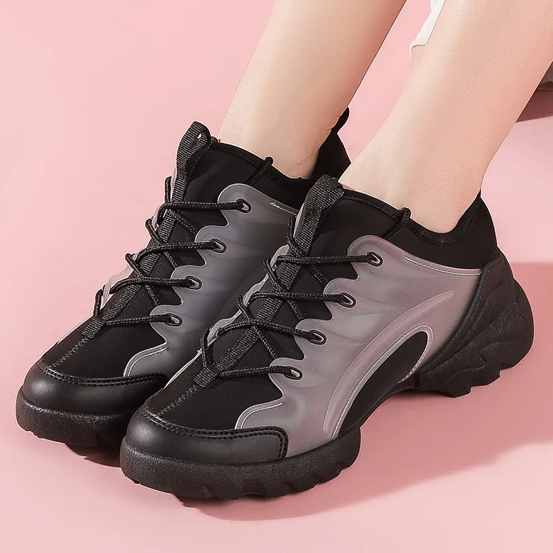 2020 женские кроссовки на платформе женская повседневная обувь танкетке уличные