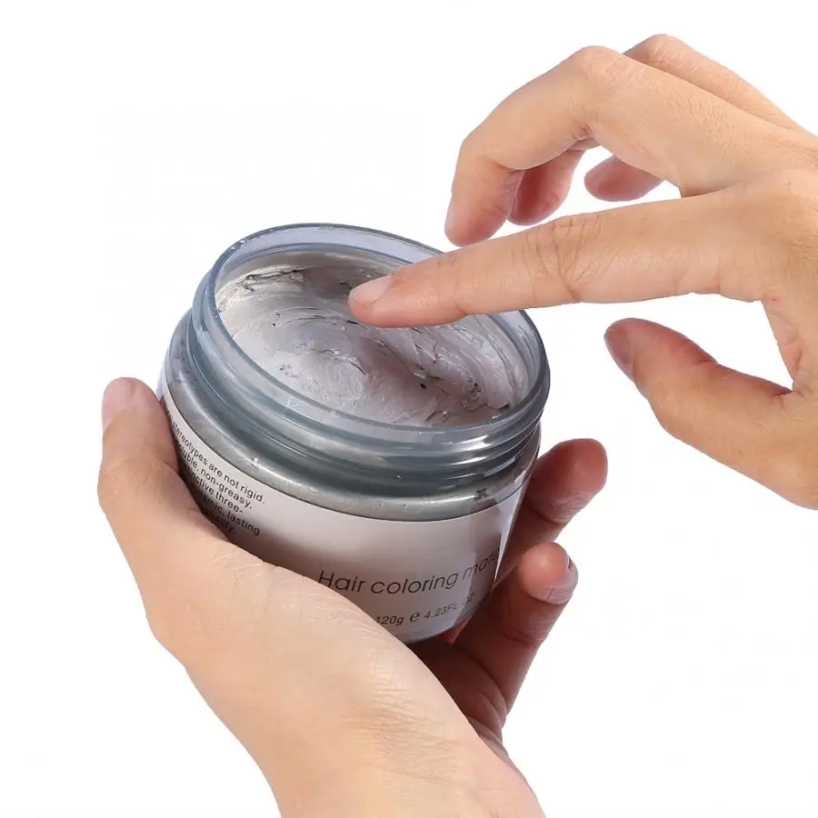 120 г окрашивание волос Promades воск Серебряный пепепельный серый сильная фиксация