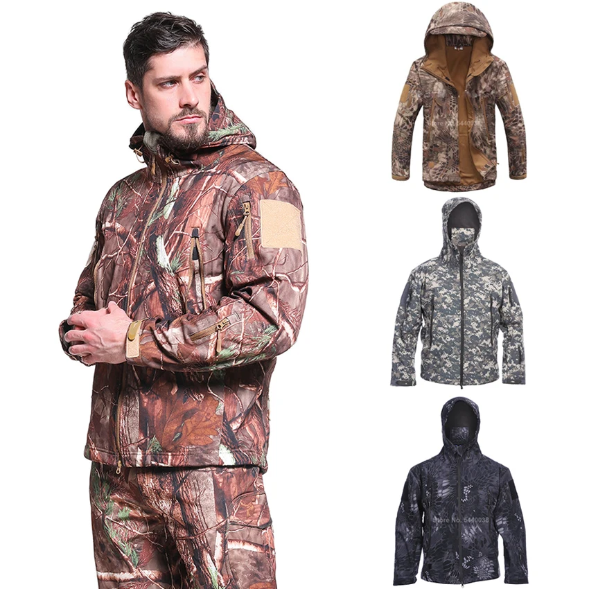 Мужская Военная Униформа камуфляжные тактические боевые толстовки с капюшоном