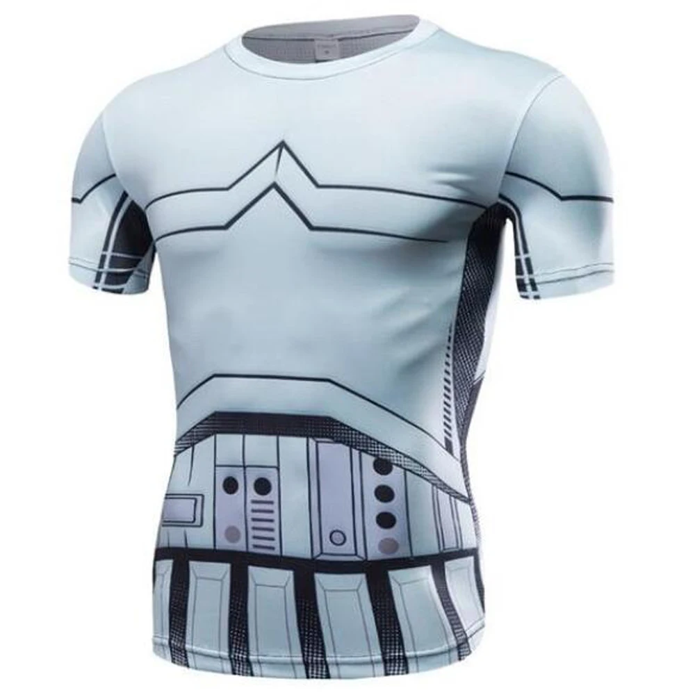 

3D Pattern Men T Shirt For Male Streetwear Gym Fitness Compression Cosplay Short Sleeve Running Sports Shirt Tops Clothing