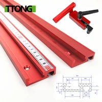 chute aluminium alloy t tracks model 45 t slot and standard miter track stop woodworking tool for workbench router table