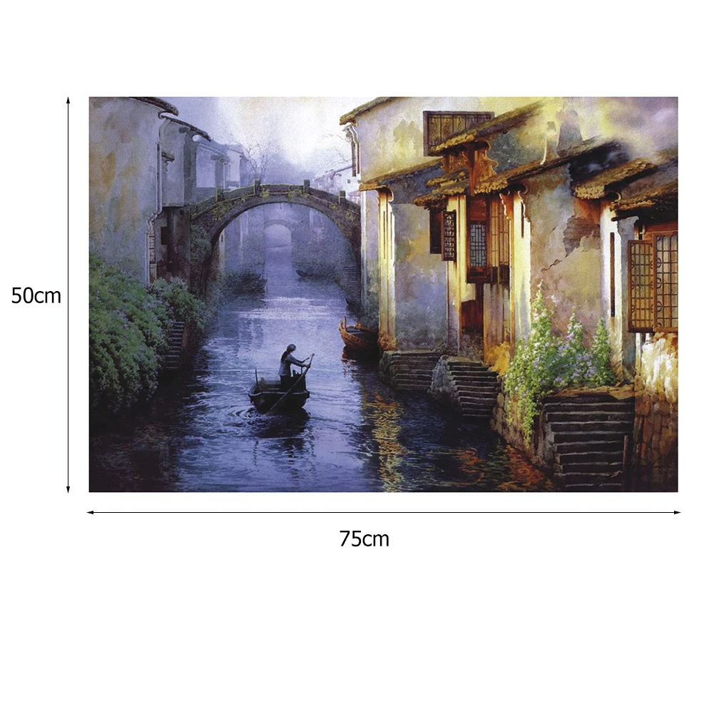 

1000 Pcs Adult Puzzle Kids Jigsaw Landscape Puzzles Educational Toys for Children animation pairing Toys Gift