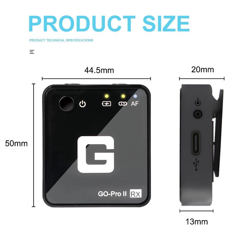 G MARK GO PRO II беспроводной петличный микрофон для камеры интервью ASMR DSLR телефона