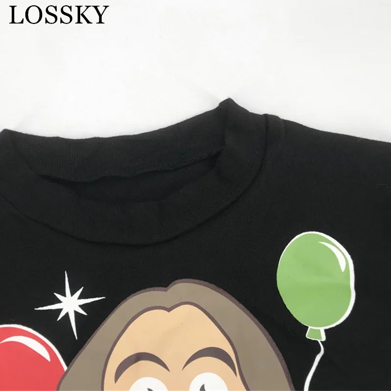 

Women/Men Cartoon Print Hoodies Casual Loose O-Neck Long Sleeve Tops Autumn Fashion Pullover Sweatshirts Couple's Clothes Hoody