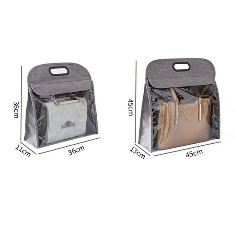 Brand New 2019 Dustproof Portable Handbag Storage Bags Anti-Dust Cover Clear Transparent Hanging Closet Organizer S L | Дом и сад