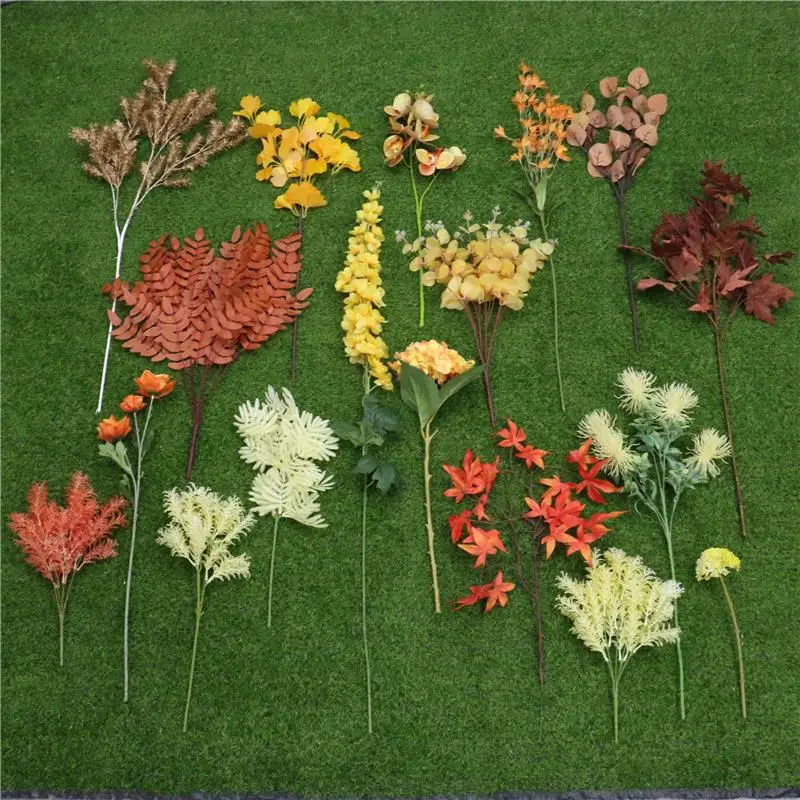 Цветы искусственные Высокое качество оранжевый серии свадебные Пластиковые