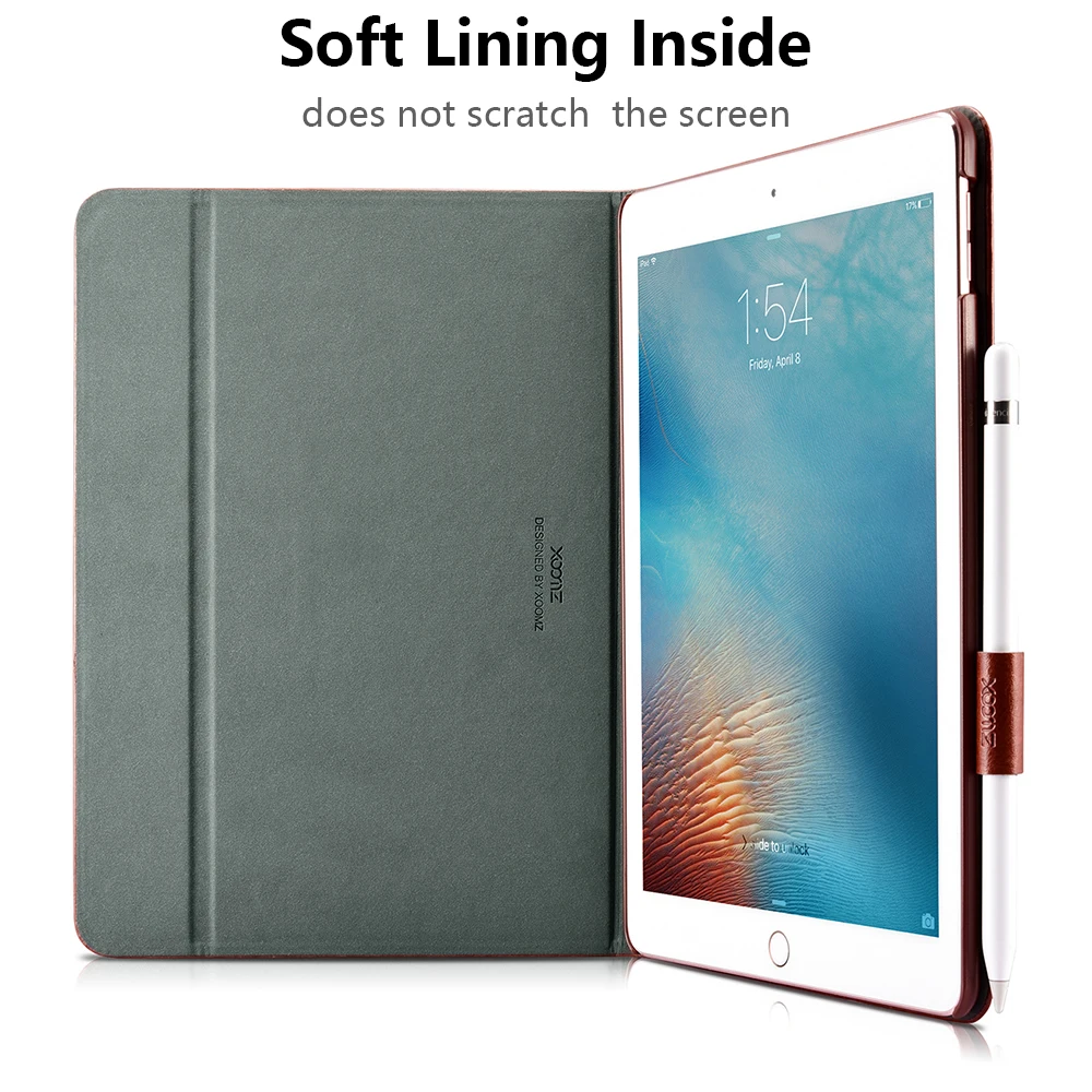 Чехол для iPad Pro 12 9 2017 Роскошный чехол из искусственной кожи противоударный