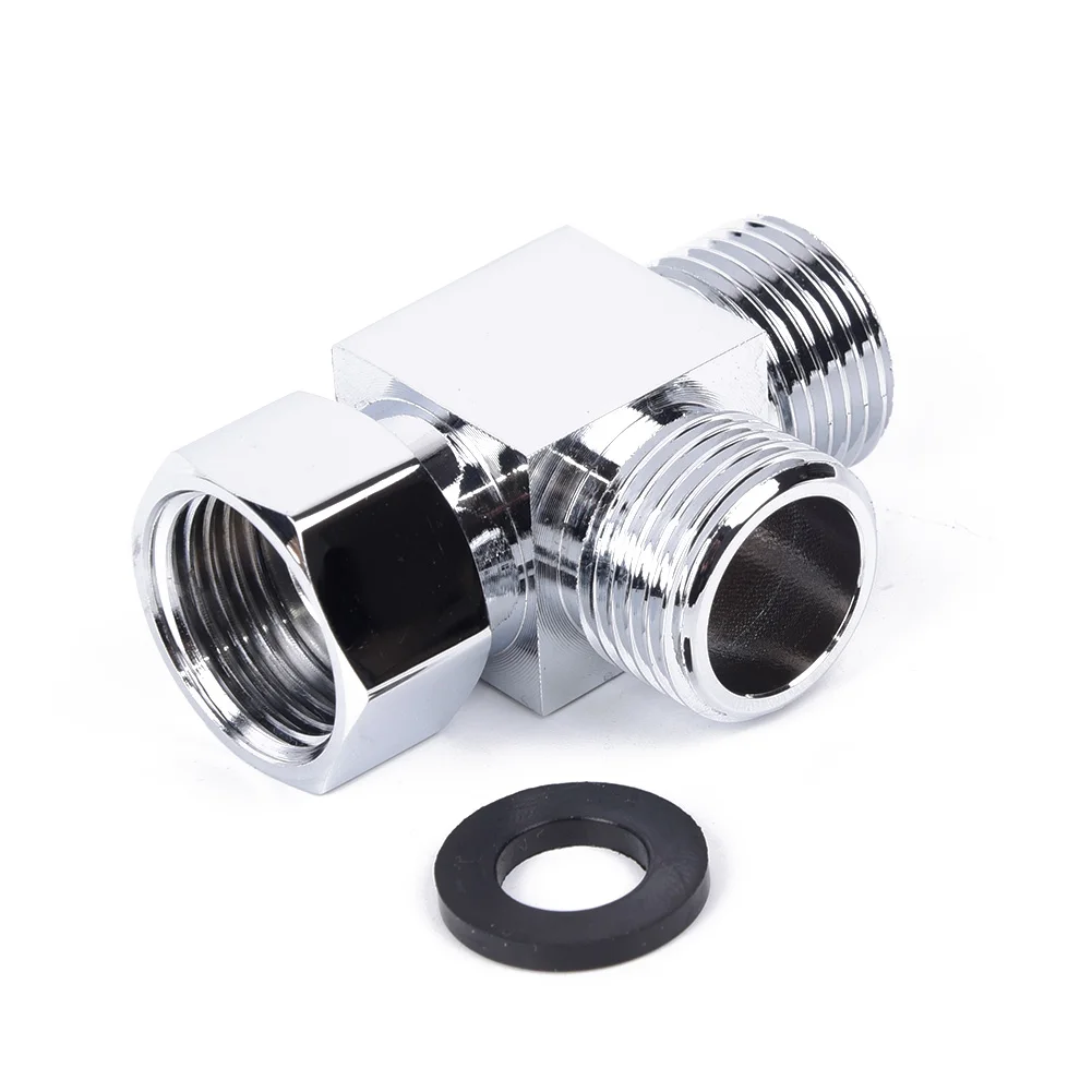 Латунный 3 сторонний адаптер для отводной воды быстрая установка сменный Угловой