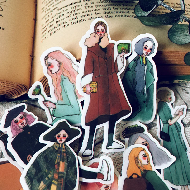 14 шт./пакет наклейка серии Winter Life Girl сделай сам скрапбукинг альбом дневник Happy Plan