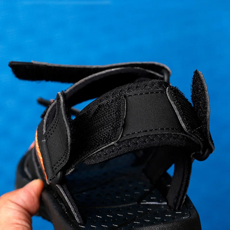 Сандалии мужские REETENE, кожаные, для улицы, 2021, большие размеры 39-48, удобные летние сандалии от AliExpress WW