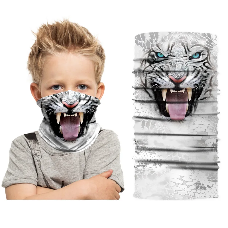 Маска-Балаклава детская с принтом животных |
