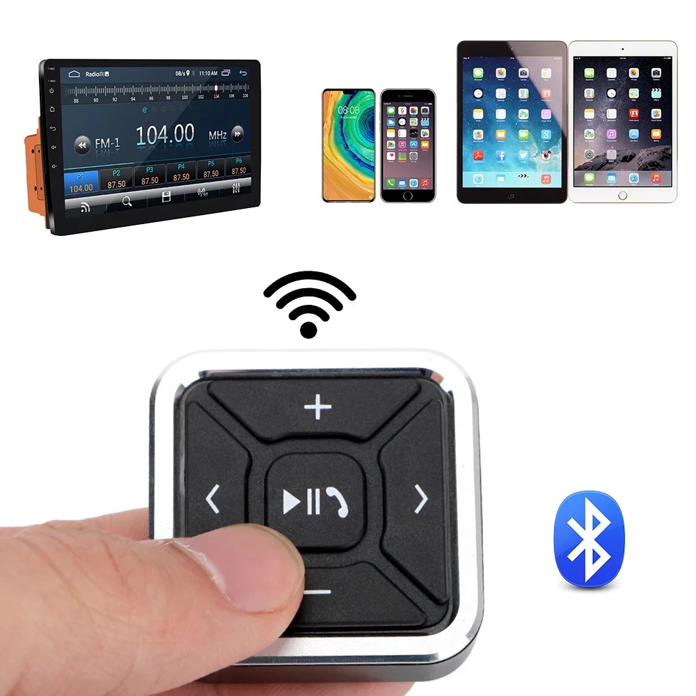 Для Android IOS беспроводной Bluetooth медиа Кнопка MP3 музыкальный плеер Автомобильный