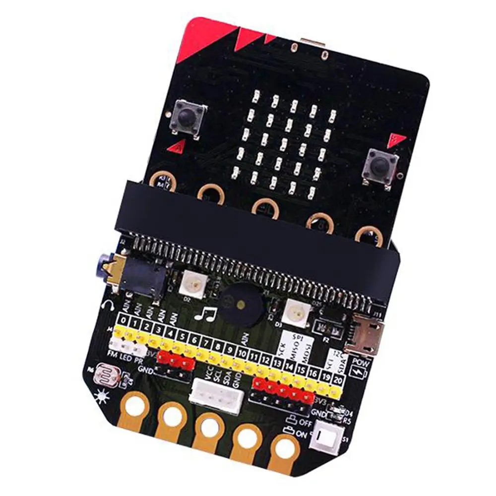 Для Micro:bit Basic:Bit IO Плата расширения горизонтального типа Pinboard Microbit Python макетная