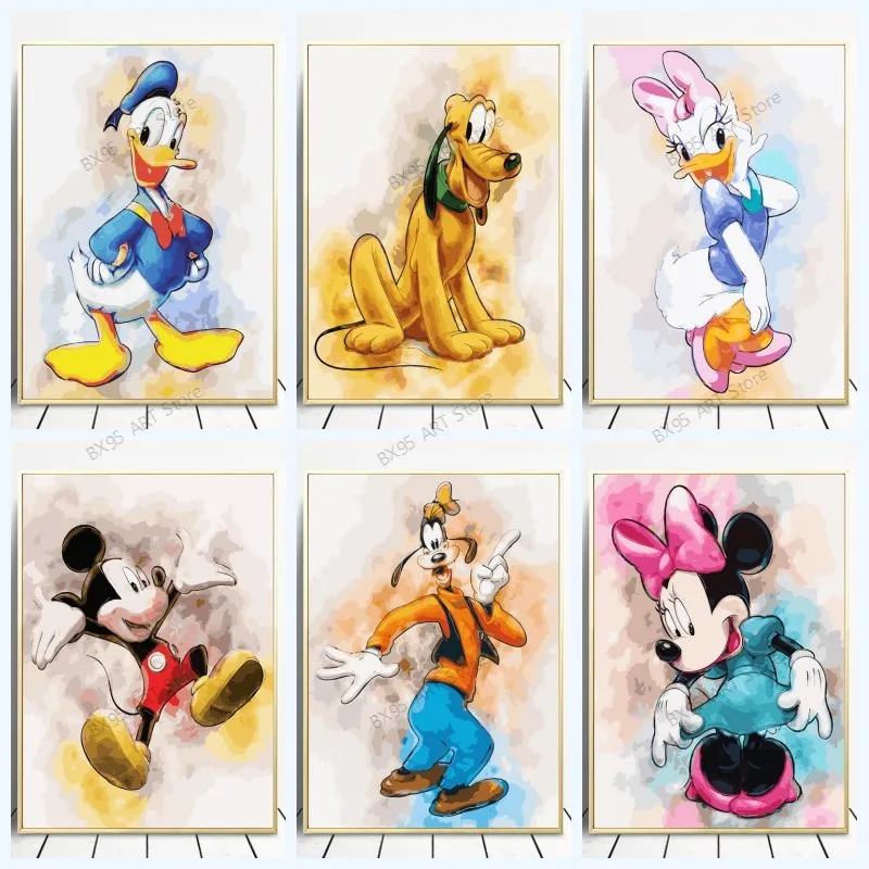 

Картина на холсте из мультфильма «Микки Маус и Дональд Дак»