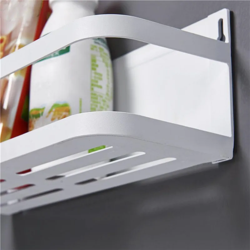 

Single-layer Kitchen Refrigerator Rack with Magnetic Block Nail-free Strong Straight Suction Paper Towel Seasoning Rack Refriger