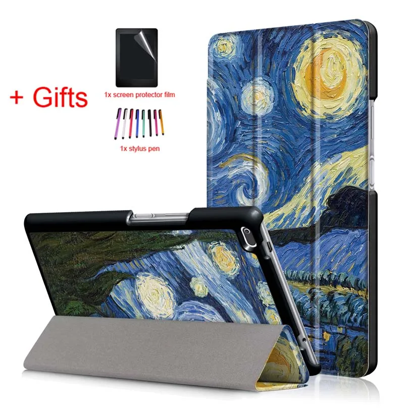 XK Из искусственной кожи чехол Чехол для lenovo Tab4 Tab 4, 8 TB-8504x TB-8504F TB-8504N TOUCHBeauty TB-850 4, 8 дюймов планшет Funda Чехол-книжка на магните чехол+ Защитная пленка на экран+ подставка для ручек - Цвет: XK
