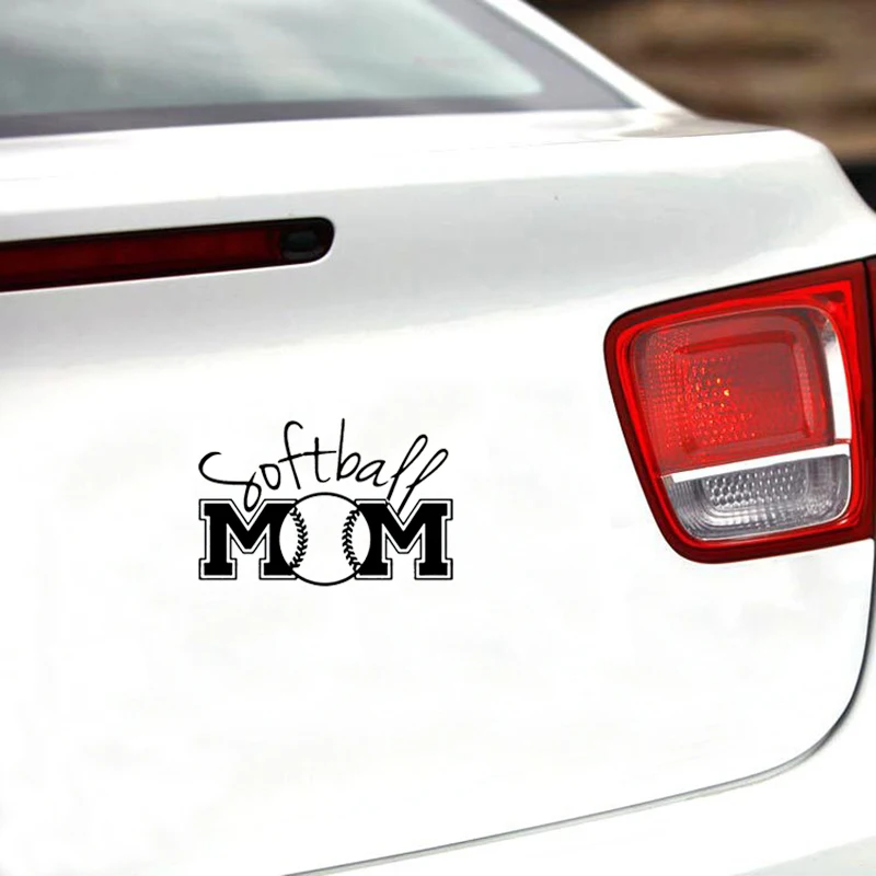 16*10 6 см уникальная крутая графика Softball Mom Спортивная Автомобильная