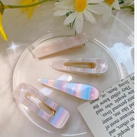 clear crystal resin hair clips for women fashion barrettes hairpin girl hair accessories woman jewelry gifts headwear supplies