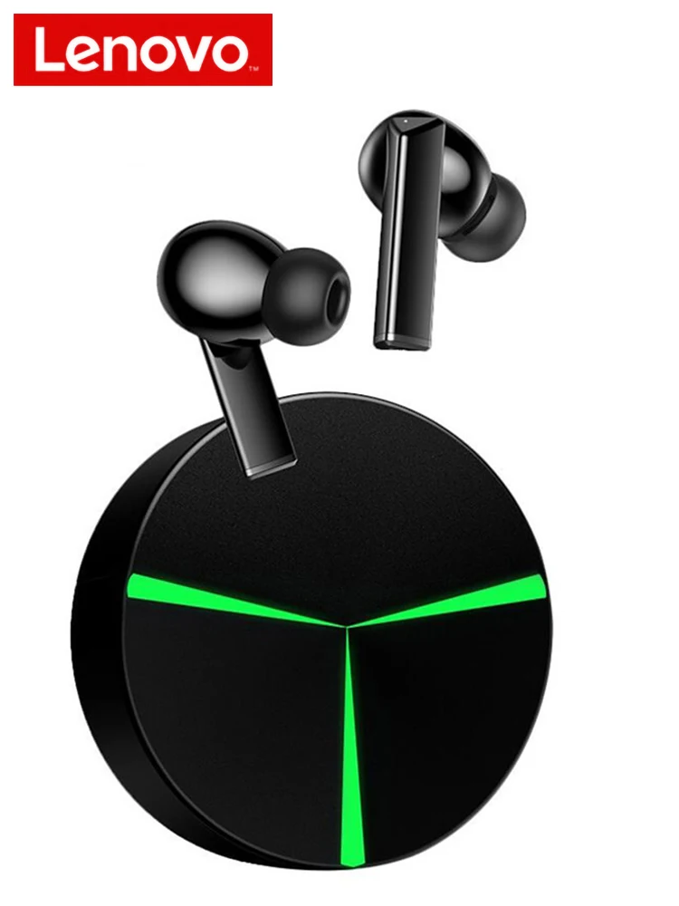 

Беспроводная игровая гарнитура Lenovo GM1 TWS, Hi-Fi ACC стереонаушники с Bluetooth, 65 мс, для игр с низкой задержкой, наушники-вкладыши с микрофоном