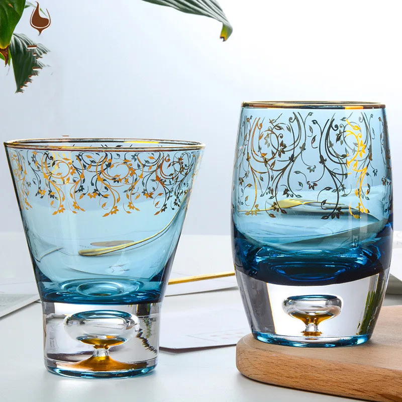 

New Japanese Creative Phnom Penh Glass Cup Tea Cup Glass Water Cup Milk Drink Juice Cup Coffee Cup