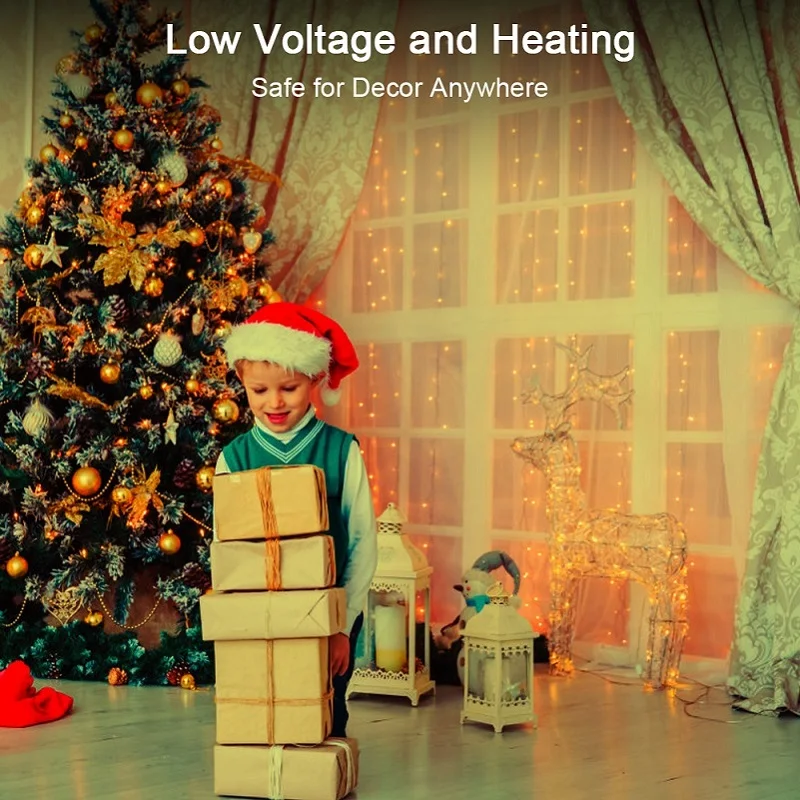 6 шт./лот гирлянда светодиодная уличная сказочные огни для нового года