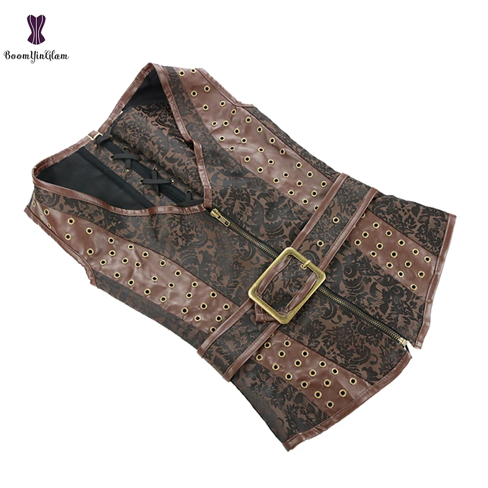 Утягивающее белье на молнии спереди в стиле панк вечерние костюмы куртка без