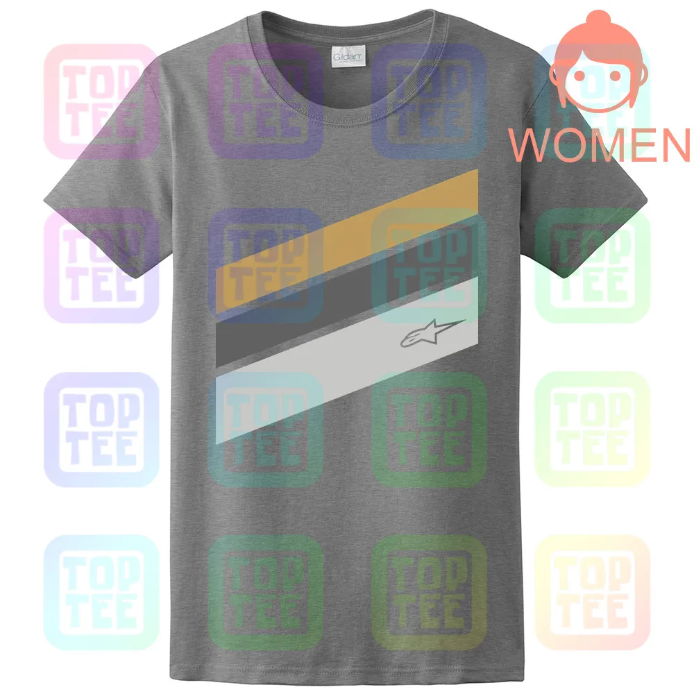 WOMEN-GRAY Альпийская звезда бектон футболка черный хлопок мужская Мотокросс MX - Цвет: WOMEN-GRAY
