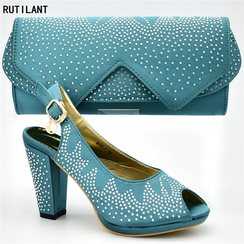 Новинка Женский итальянский комплект из обуви и сумки в африканском стиле