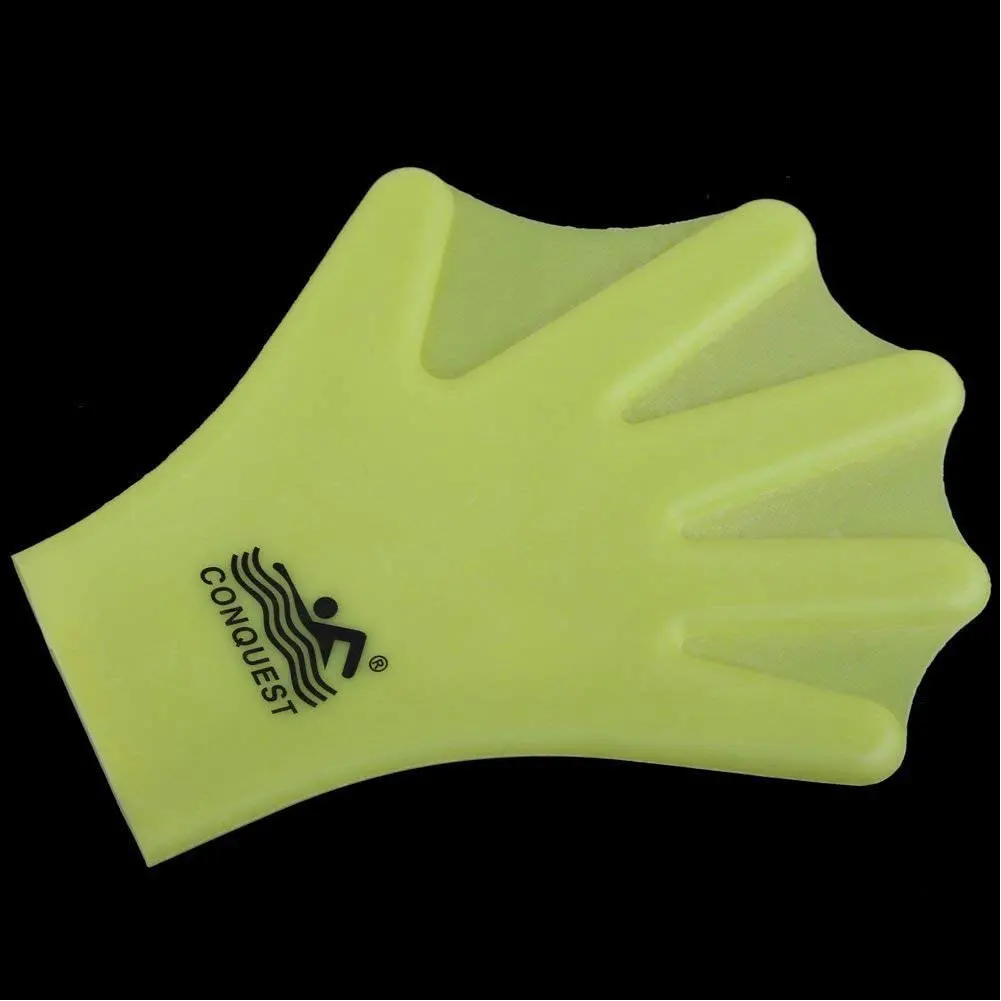 

Webbed Gloves Swimming Paddles Aquatic Full Finger Hand Flippers for Men Women Diving Surfing Training Swimming Hand Paddles