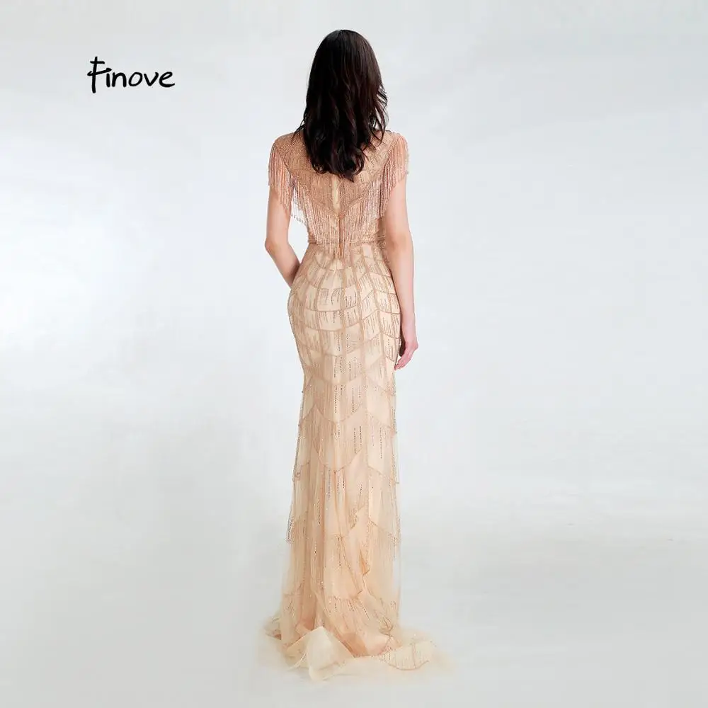 Вечерние платья Finove Новое поступление 2020 года роскошные серые Официальные