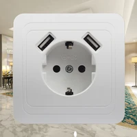 New USB Wall Socket for phone charge Free shipping Double USB Port TDM EKF IEK Universal B001 israel wall outlet 2021