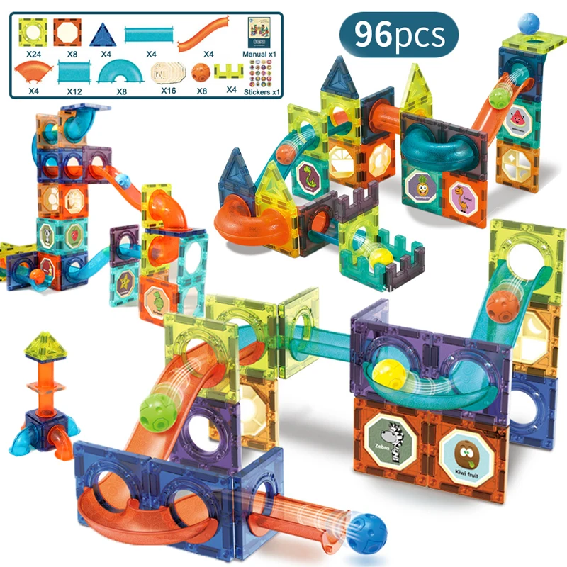 Creative Magnetic Building Blocks Toys Magnet Maze Ball Track Funnel Slide Educational For Children | Игрушки и хобби