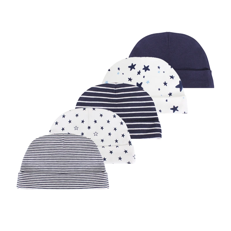 

Baby Caps Unisex 0-6Months 3/5Pack Cotton Newborn Boy Girls Hats Hot Sale Baby Accessories Infant Hats