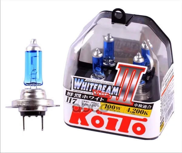 Лампа Галогенная H7 12v 55w &quotKoito&quot (Whitebeam Iii) (2 Шт.) KOITO арт. P0755W|Лампы для
