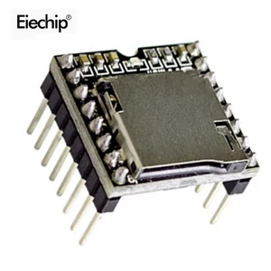 Мини модуль MP3-плеера, с U-диском и TF-картой, плата аудио-голосового модуля для Arduino DFPLAYER, 1 шт.