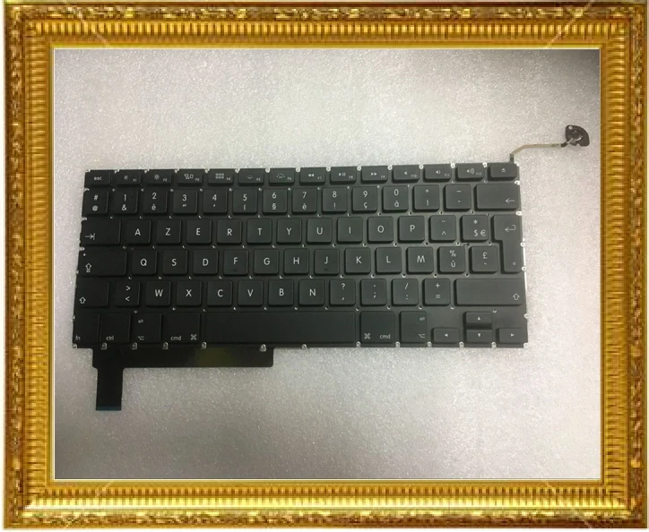 Ноутбук 15 4 дюйма A1286 клавиатура AZERTY для Apple Macbook Pro дюймов Клавиатура Французский