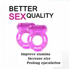 Секс-игрушка для пар, эластичное кольцо для задержки эякуляции, вибрирующий член, стрейч, интенсивная стимуляция клитора, блокировка преждевременной эякуляции, Вибратор для взрослых