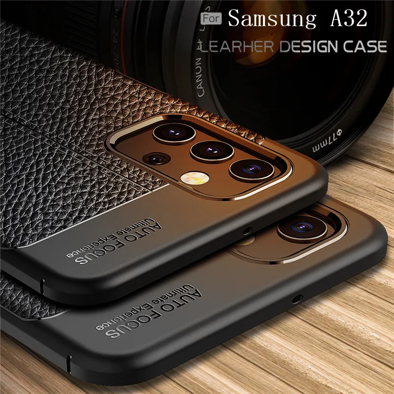 For Samsung Galaxy A32 Case For Samsung A32 Capas TPU Leather For Fundas Samsung S21 Ultra M31S M21 M31 M51 A51 A71 A32 Cover