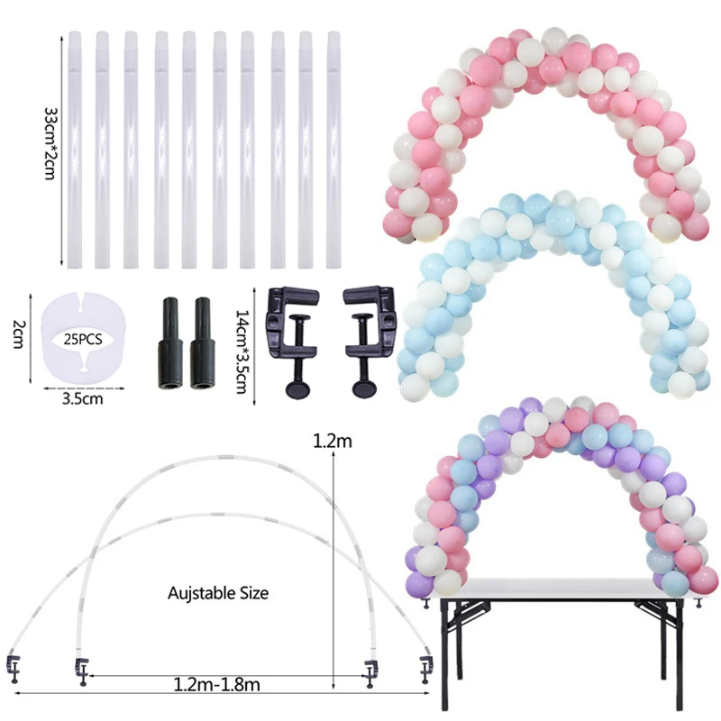 

D2 Balloons Holder Column Stand Birthday Party Balloon Chain Table Balloon Arch Kits Ballon Accessories for Wedding Decoration
