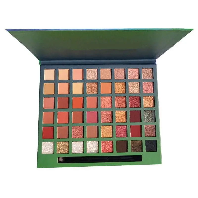 Палетка теней для век с масляной живописью 48 цветов блестящие мерцающие тени