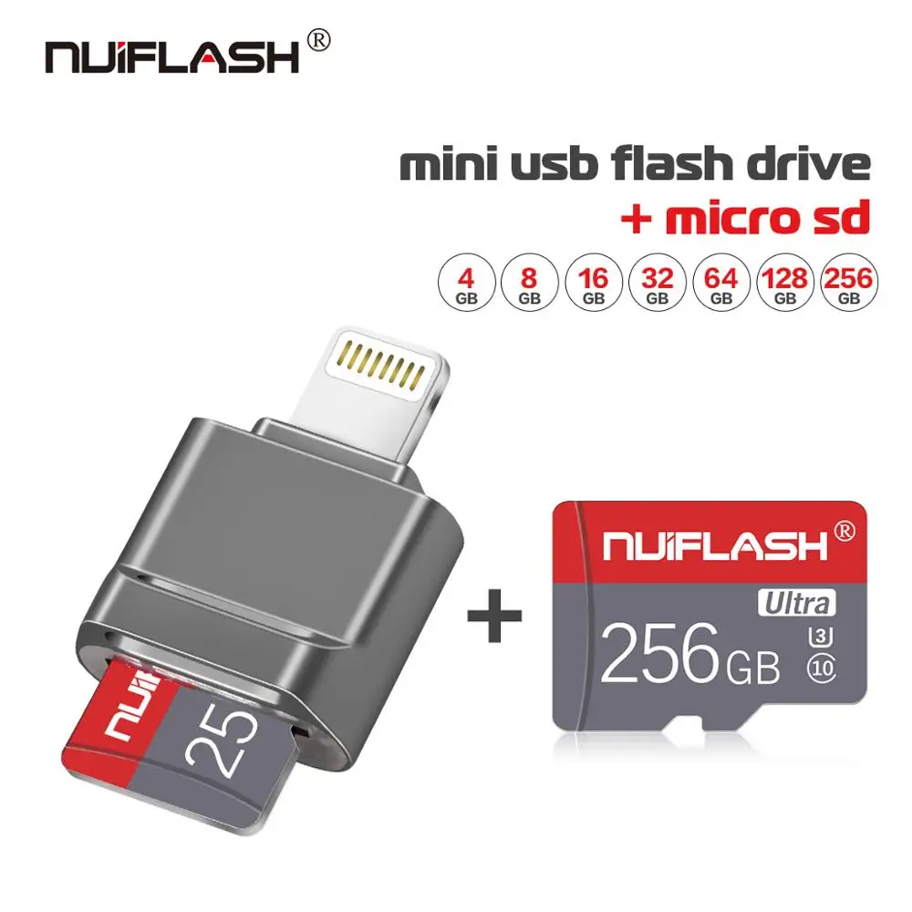 Usb флеш-накопитель для iOS/Android с usb-флешкой iPhone 6 6S 6P 7 7S 7P 8 8P X XS XR 64 Гб 128 ГБ 256 Otg