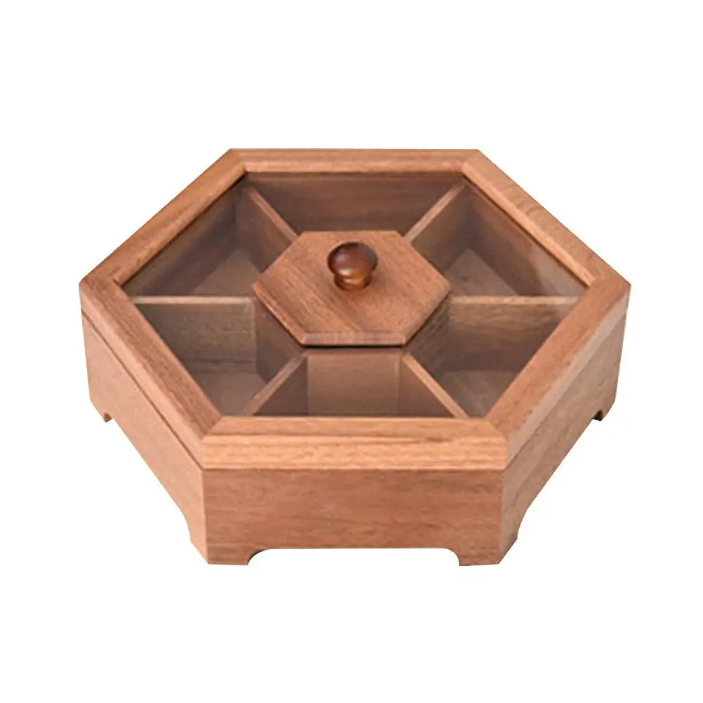 Китайская простая деревянная Фруктовая тарелка сушеные фрукты коробка для