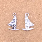 54 шт амулеты виндсерфера виндсерфинга 26x16 мм старинные подвески, Винтажные Ювелирные изделия из тибетского серебра, DIY для браслета ожерелье