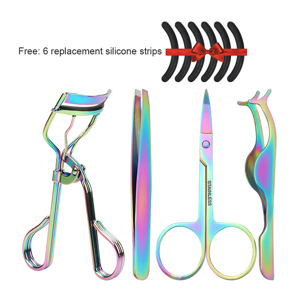 Пинцет для наращивания ресниц из нержавеющей стали щипцы завивки заостренные