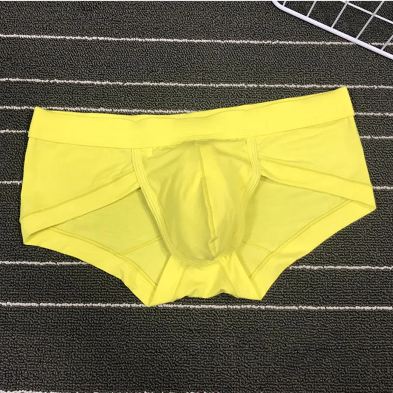 Роскошные тканевые мужские супер большие U образные выпуклые трусы дышащее