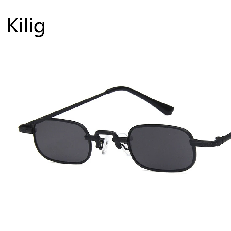 

Retro rectangular metal sunglasses 6295 fashion punk wind sunglasses European and American small box sunglasses