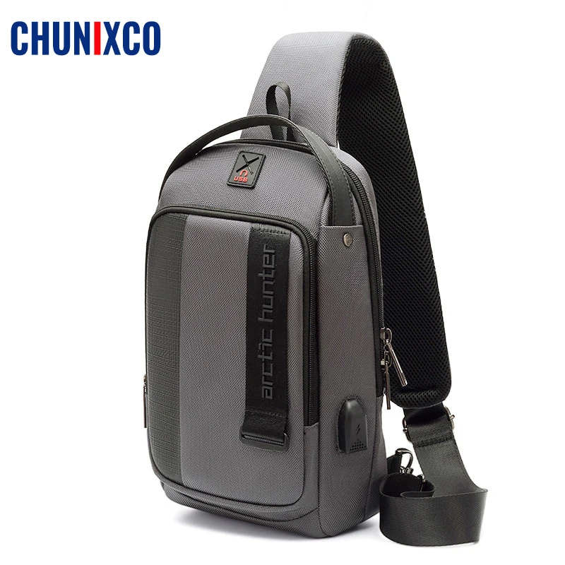 Мужская сумка-Кроссбоди с технологией RFID Повседневная Водонепроницаемая